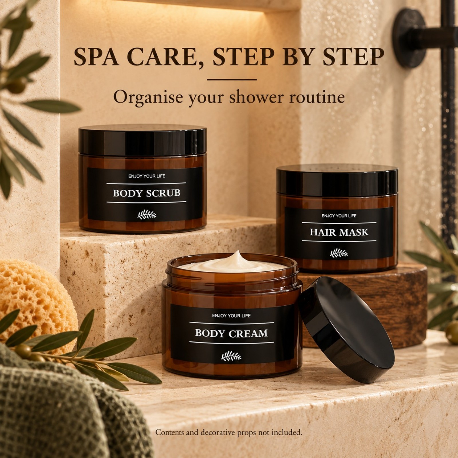 3PCS Bathroom Storage Jars wit - Bath Salts review and price