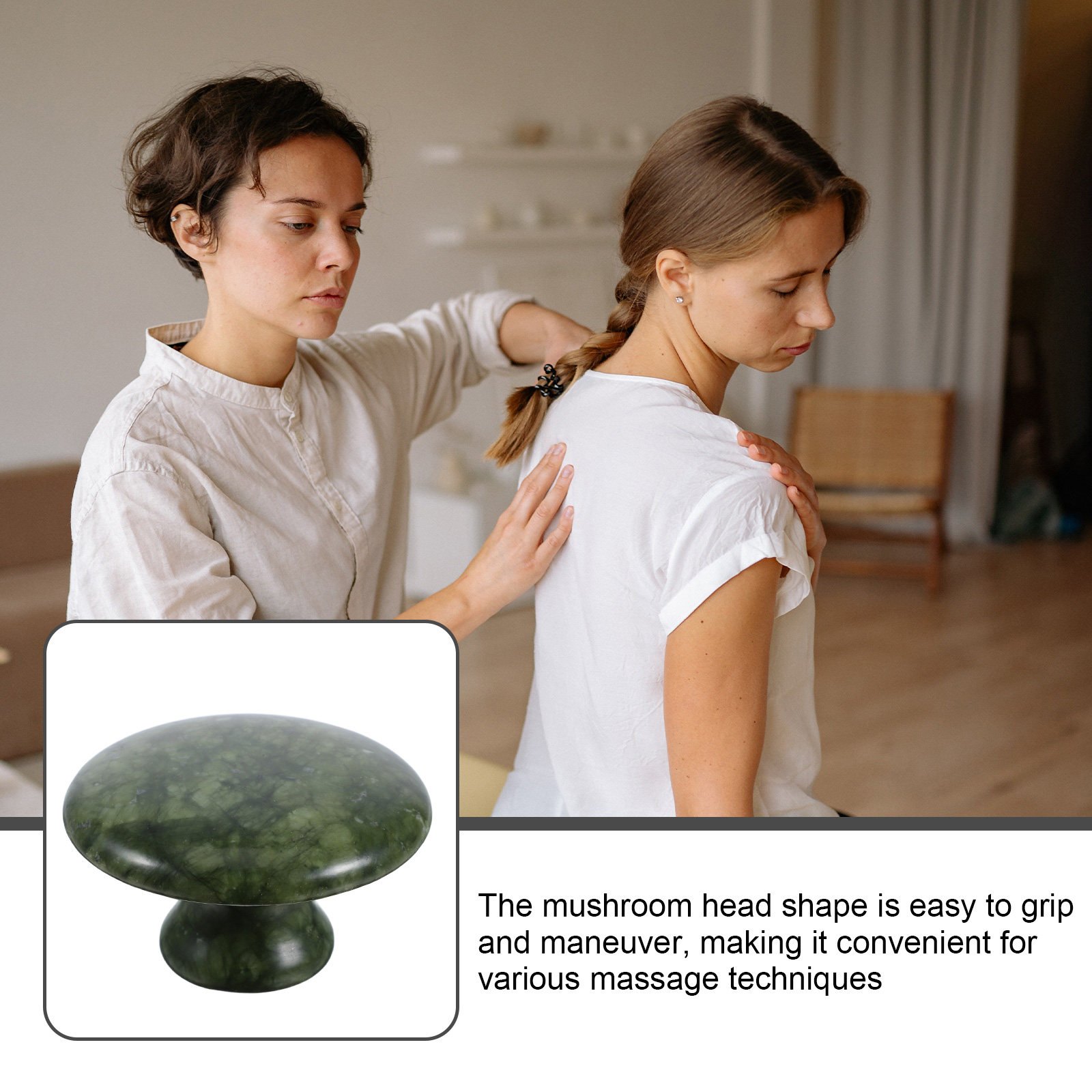 Mushroom Gua Sha Massage Stone - Spa Massager review and price