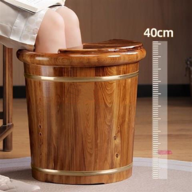Wooden Foot Soaking Bucket, So - Foot Spa review and price