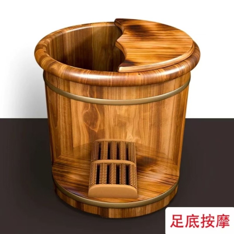 Wooden Foot Soaking Bucket, So - Foot Spa review and price