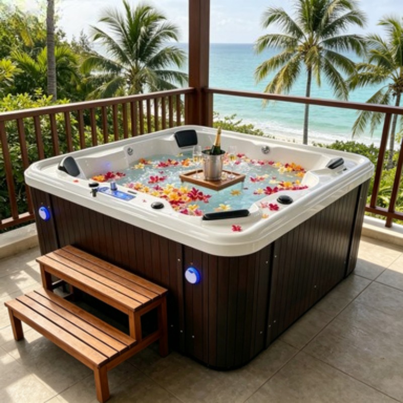 Acrylic Whirlpool Hot Tub Spa  - Hot Tub review and price