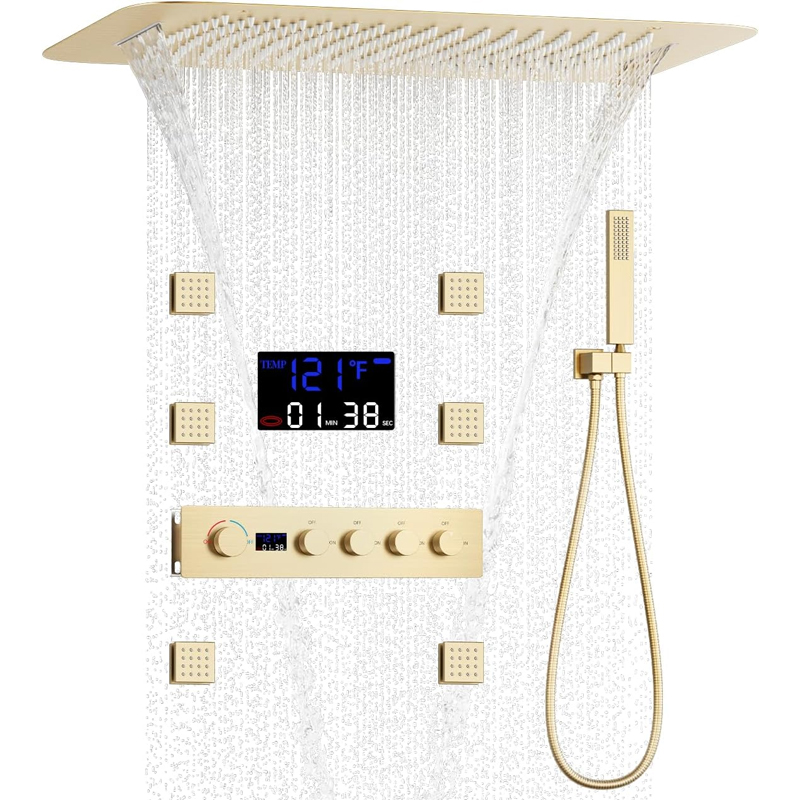 Brass Brushed Gold Digital Dis - Body Brush review and price
